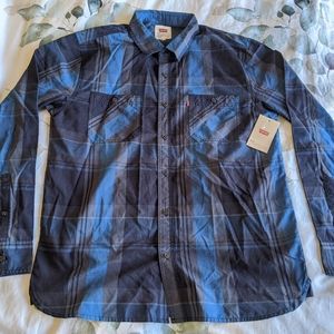 Mens Levi's Plaid Button Up Shirt